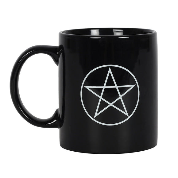 Mug- black with pentagram